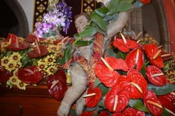 Oficios religiosos del mediodía y procesión del Santo Cristo de Telde (Foto TA)